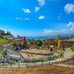 Theatre Sicily Italy Taormina Theater Greek Ruins
