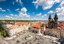 Old Town Square in Prague, Czech republic